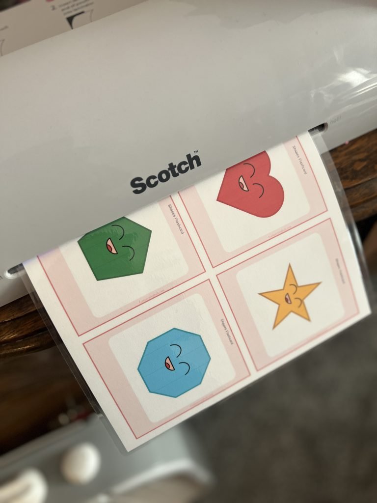 shapes flashcards