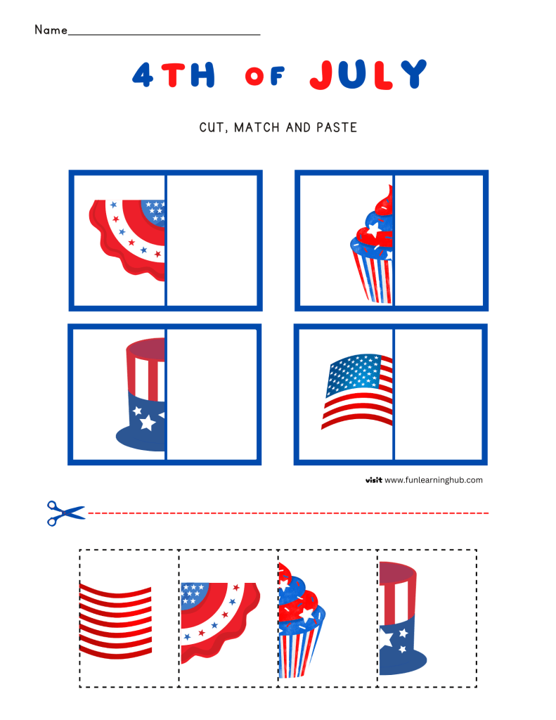 4th of July worksheets