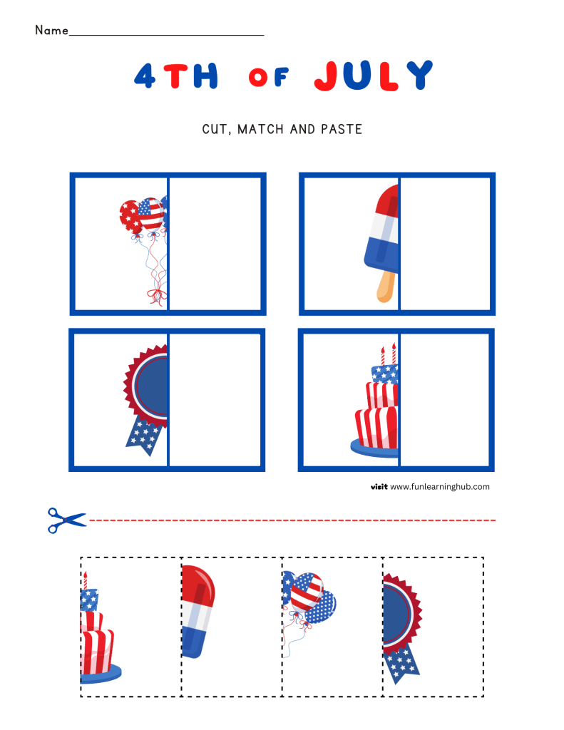 Independence Day worksheets