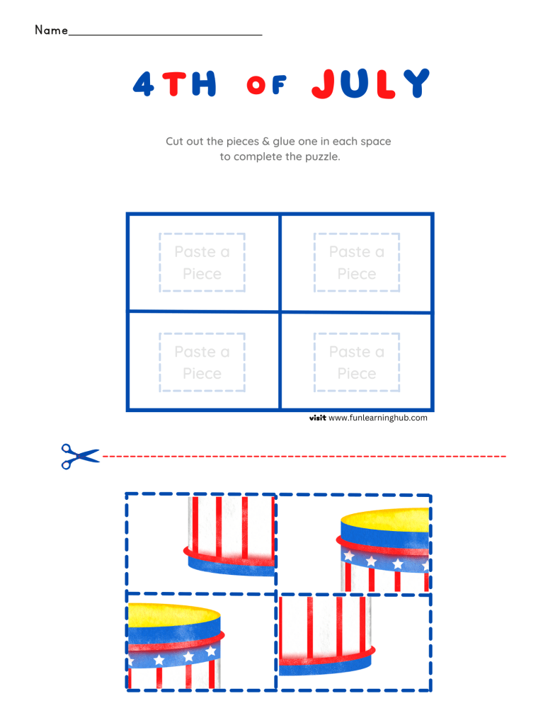 Independence Day worksheets