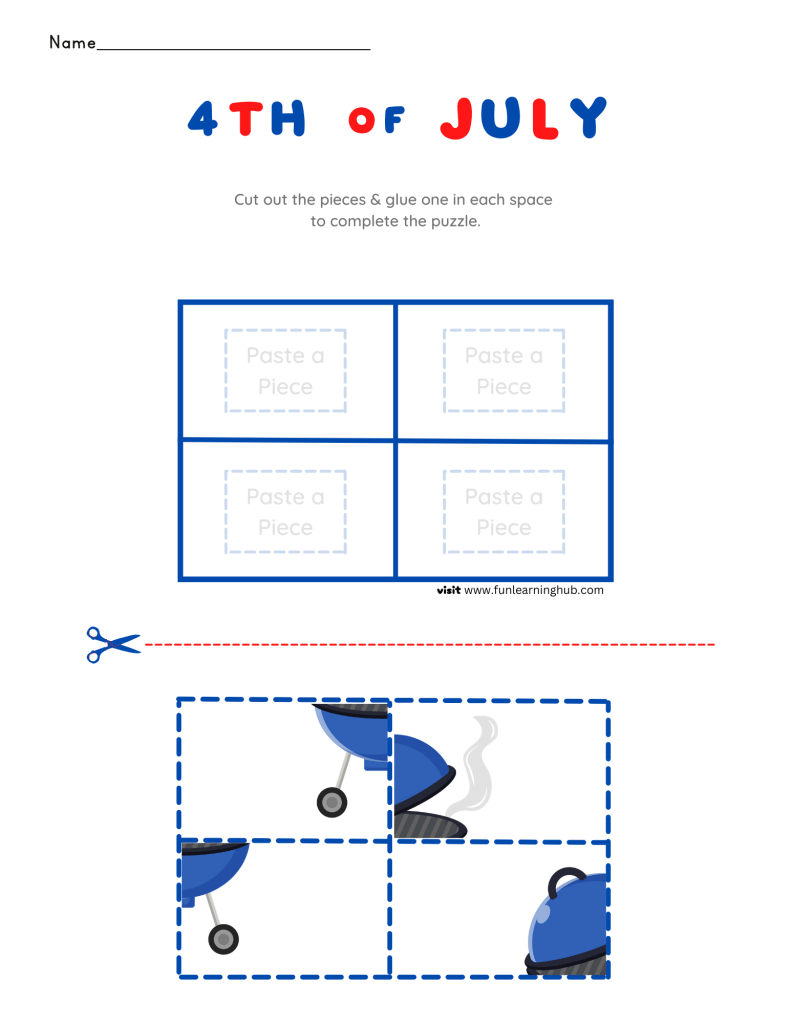 Independence Day worksheets