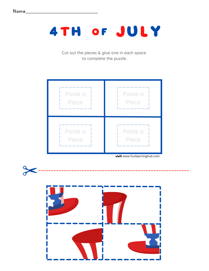 Independence Day worksheets