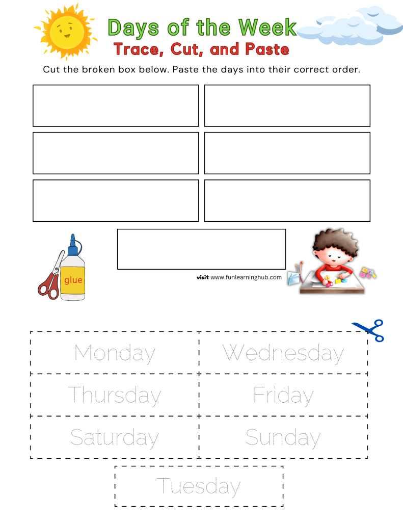 Days of the Week - Cut and Paste