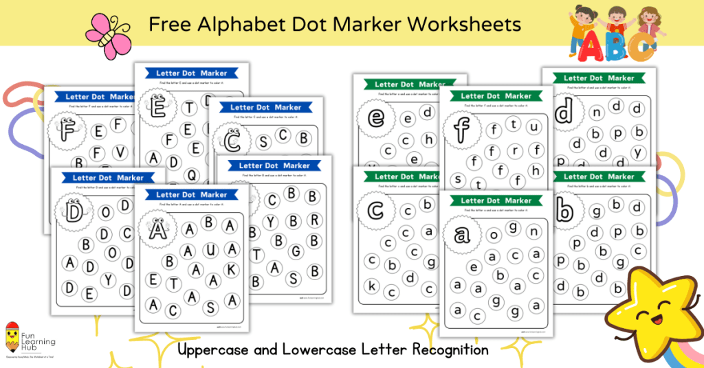 alphabet dot marker worksheets for free