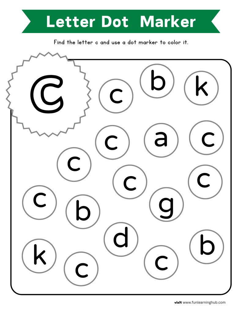 letter recognition worksheets