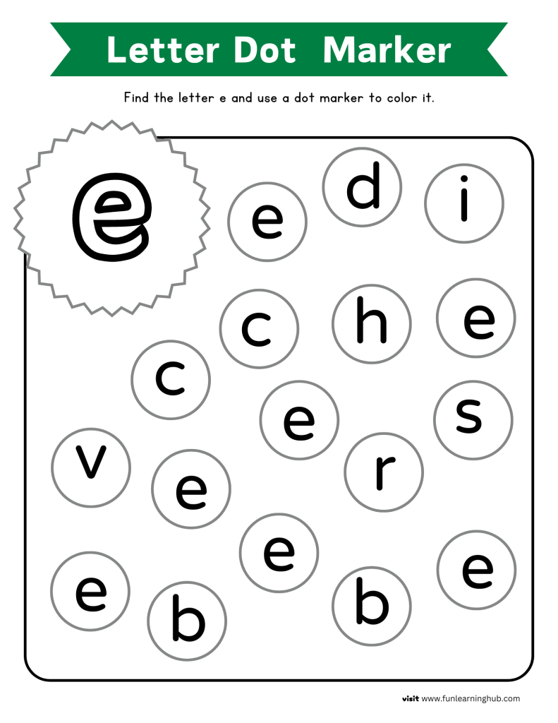 letter recognition worksheets