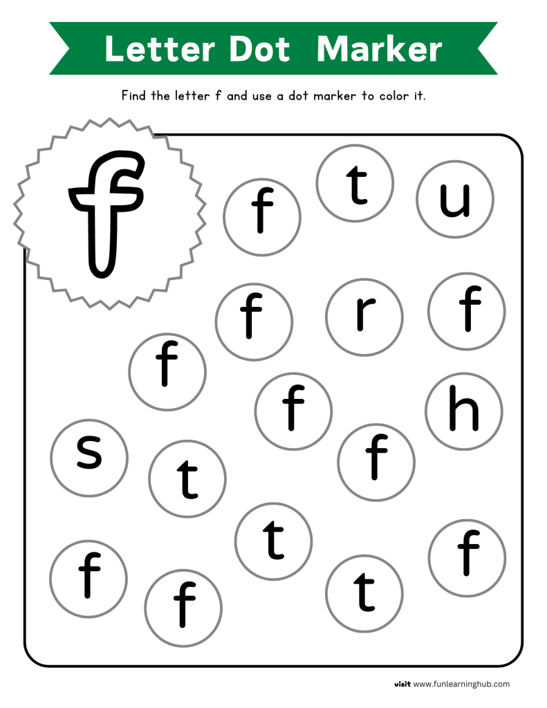 letter recognition worksheets