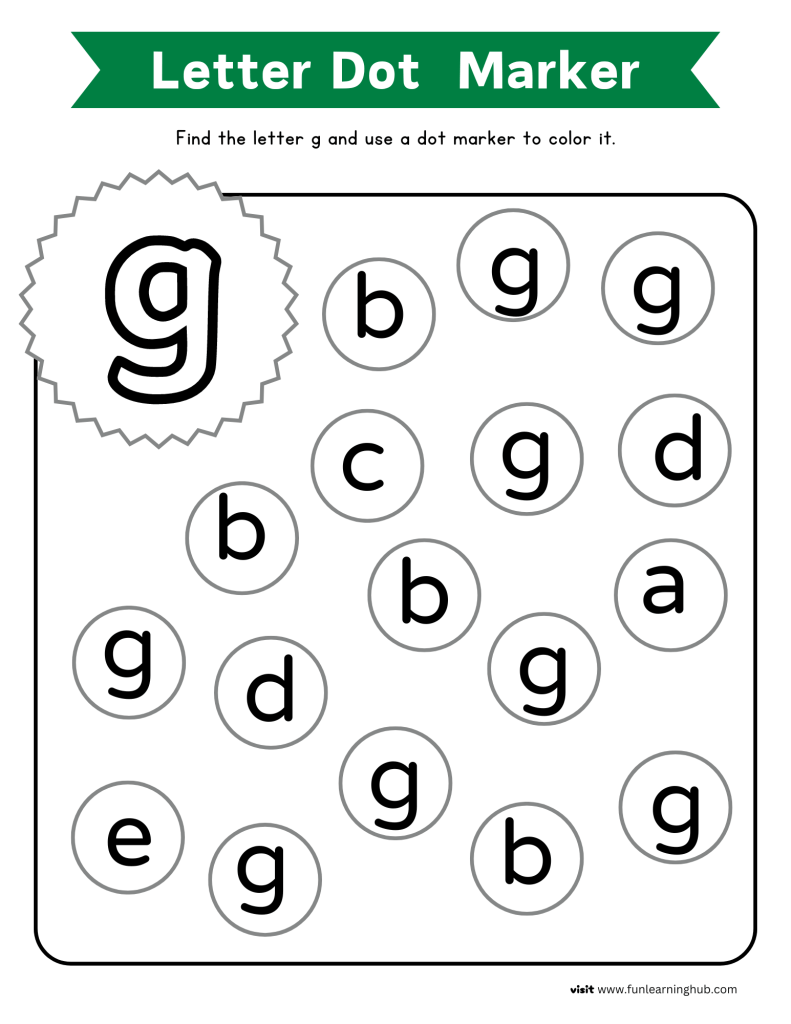 letter recognition worksheets