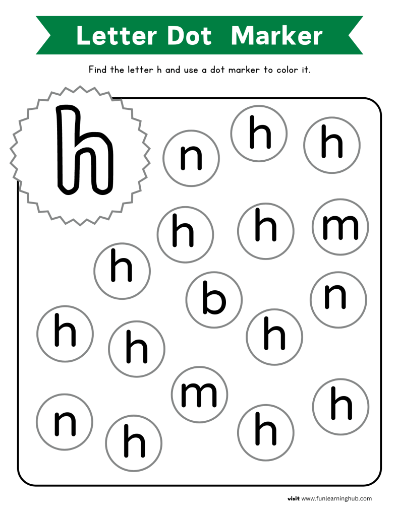 letter recognition worksheets