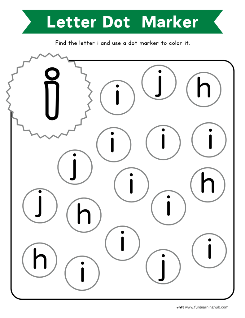 letter recognition worksheets