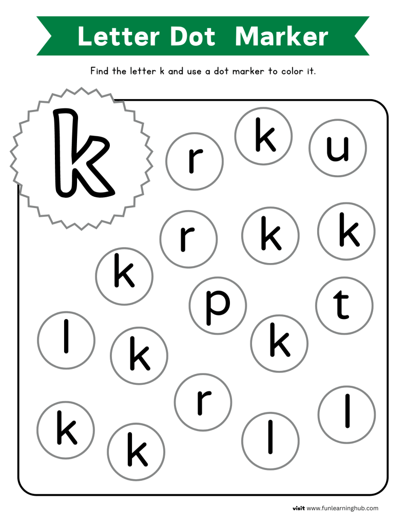 letter recognition worksheets