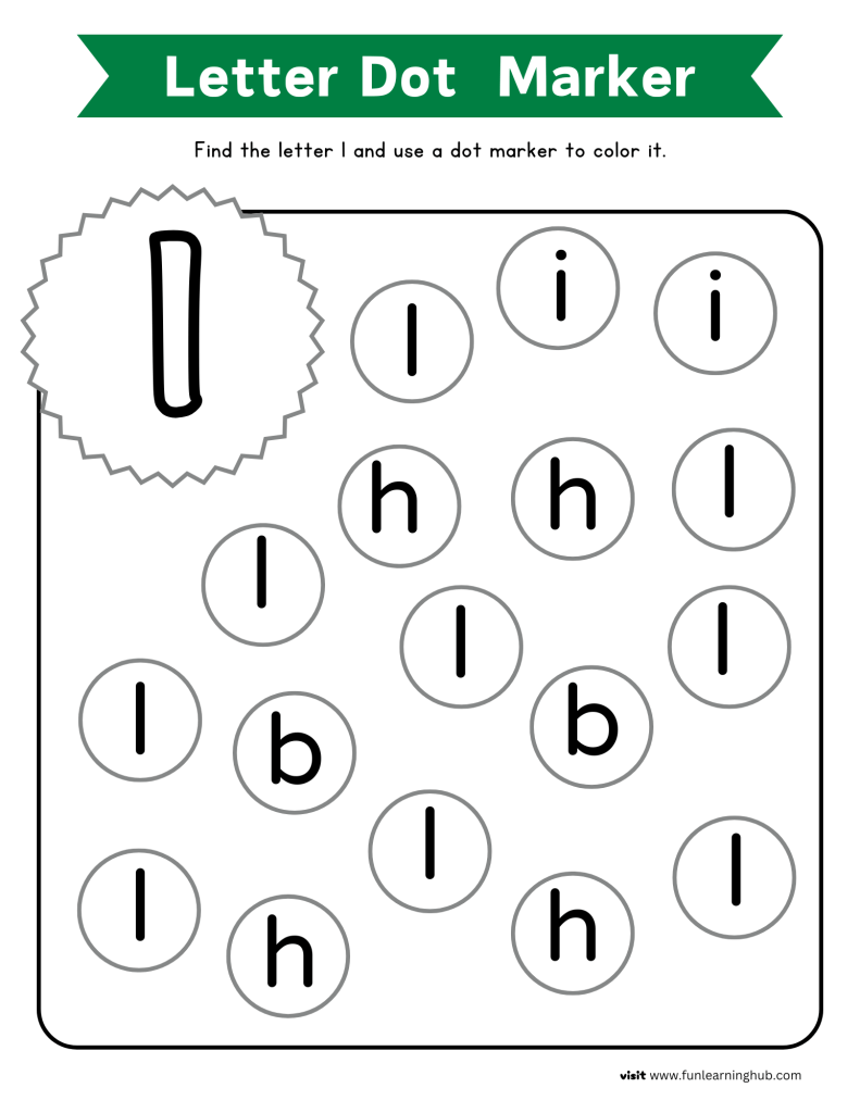 letter recognition worksheets