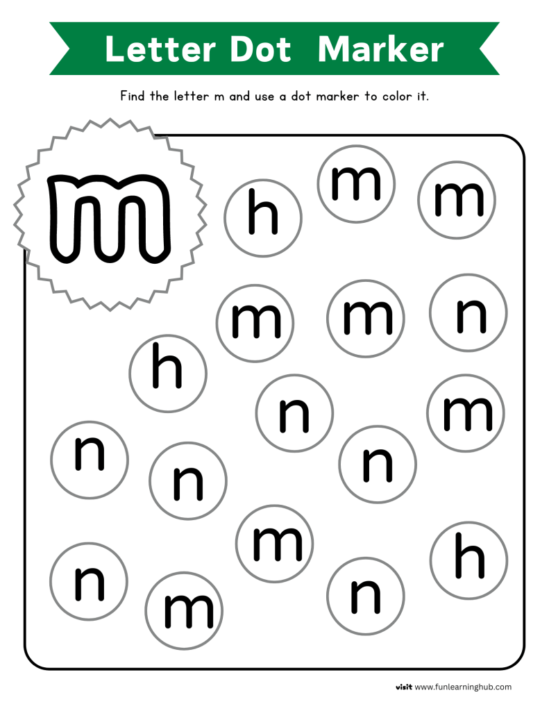 letter recognition worksheets