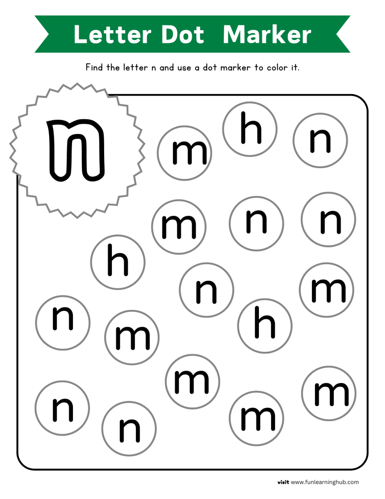 letter recognition worksheets