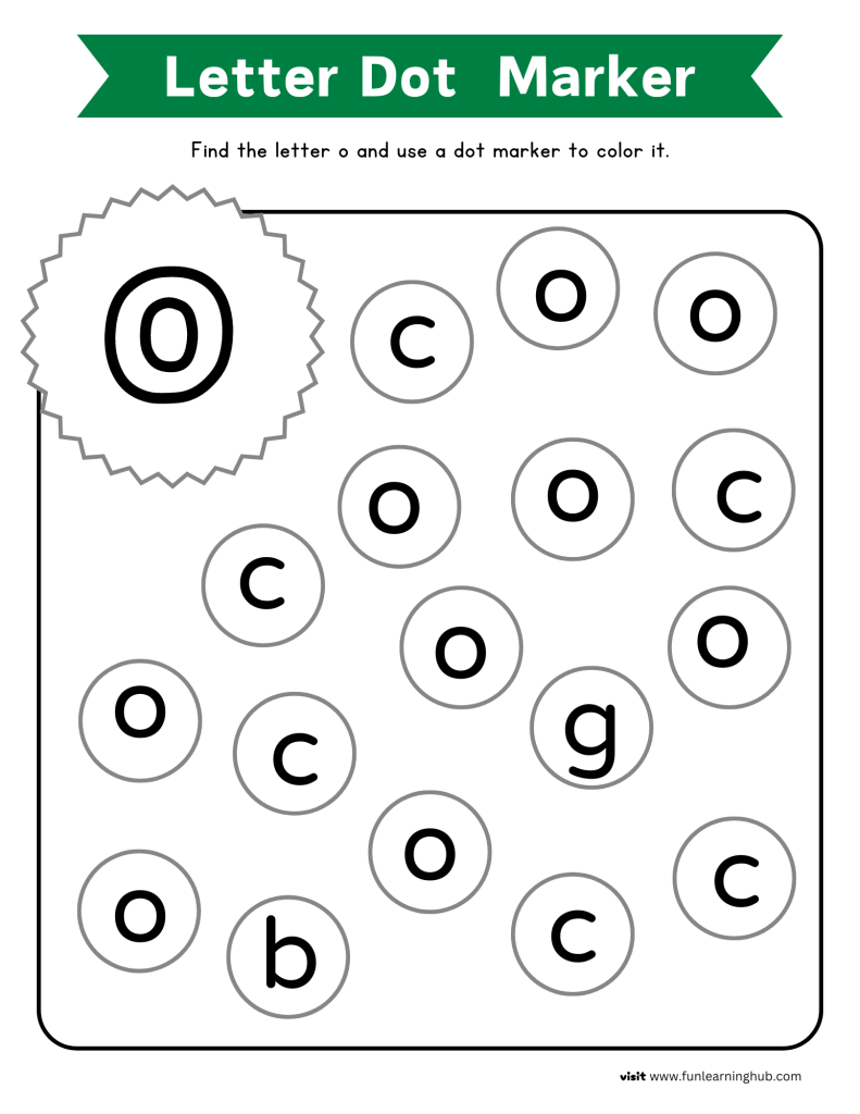 letter recognition worksheets