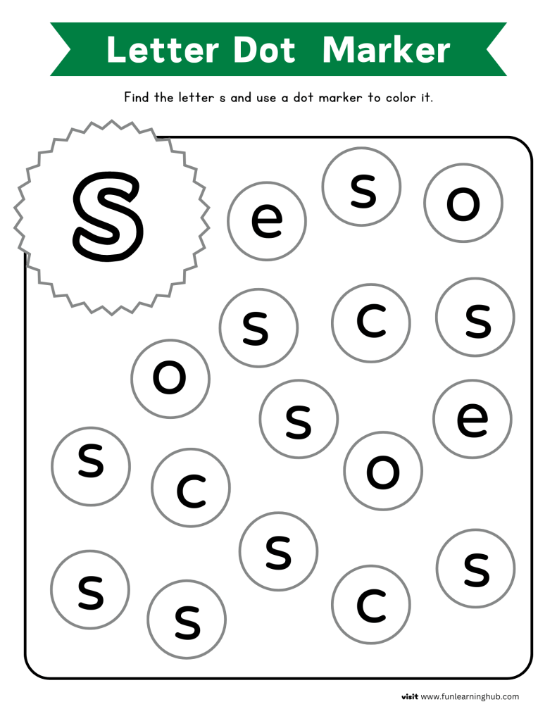 letter recognition worksheets