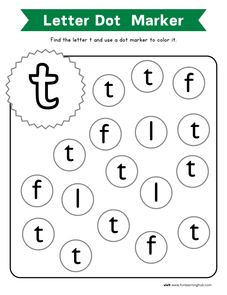 letter recognition worksheets