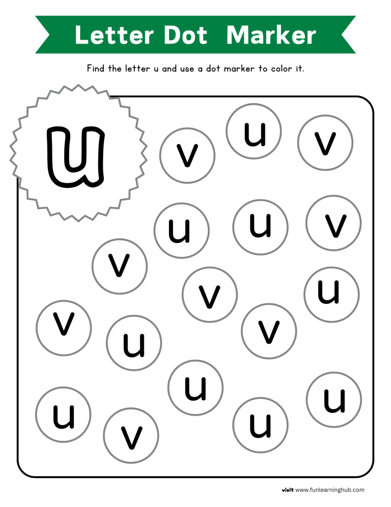 letter recognition worksheets