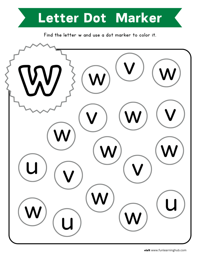 letter recognition worksheets