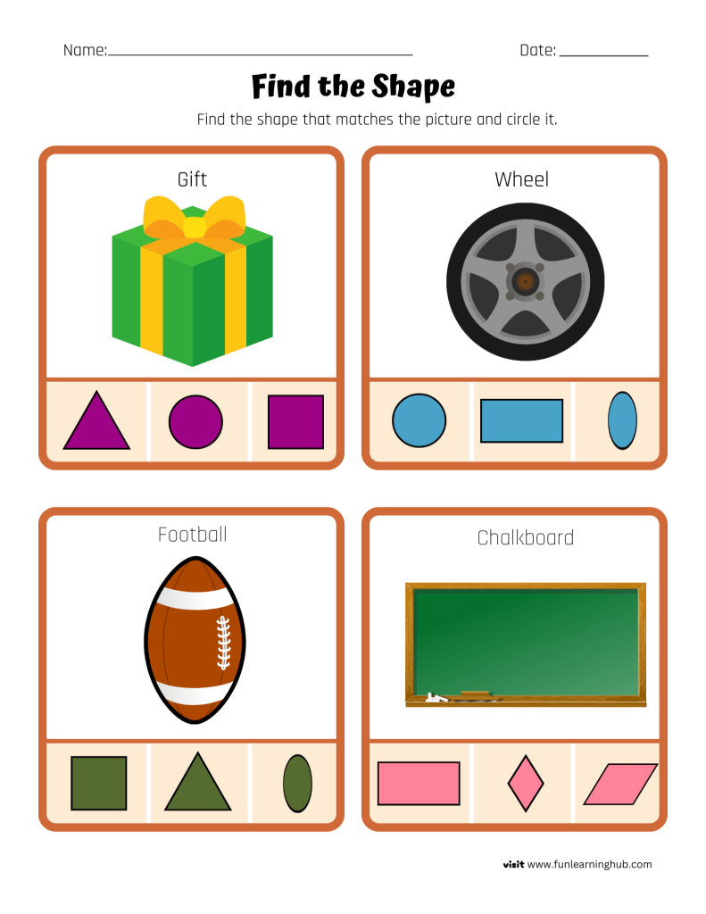 Identify the Shapes - Fun Learning Hub