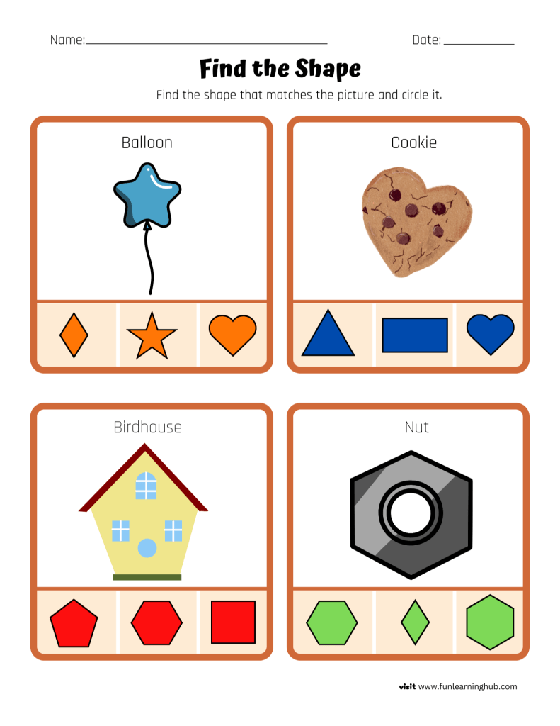 Identify the Shapes - Fun Learning Hub