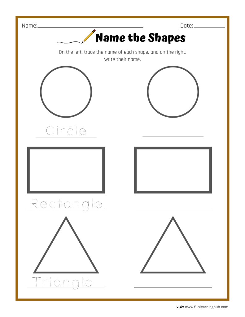 shapes tracing