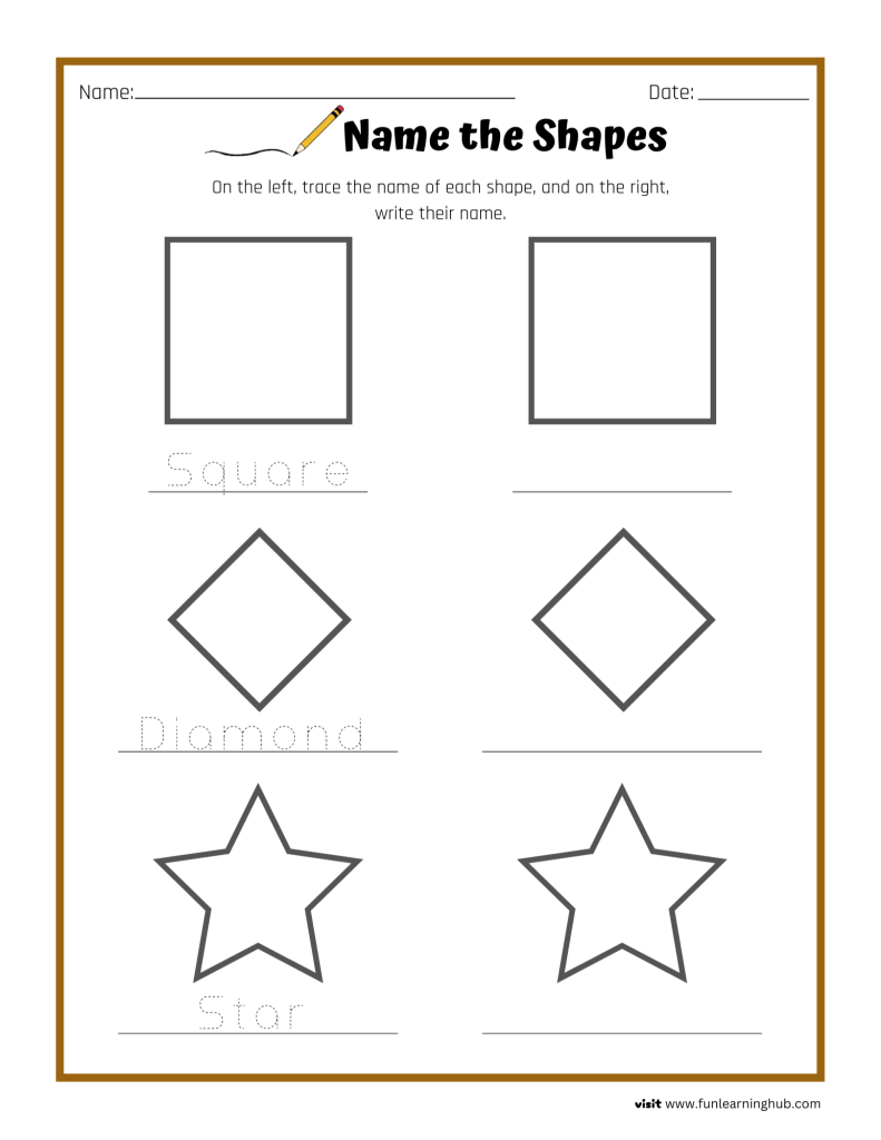 shapes tracing