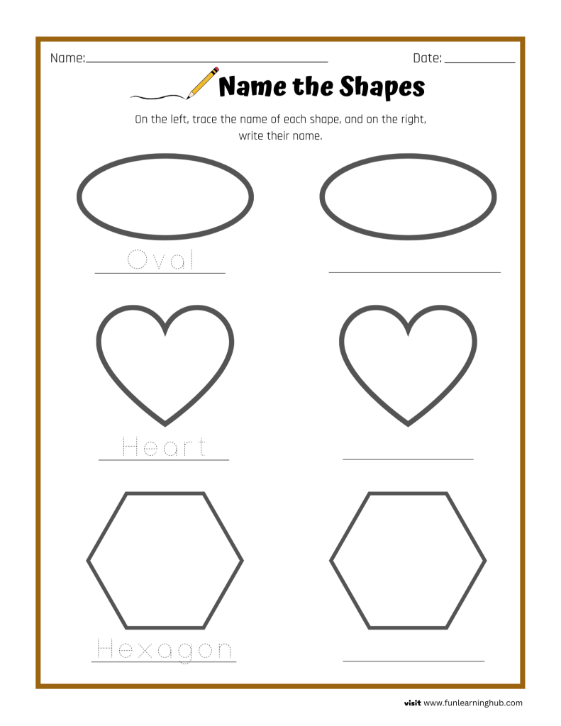 shapes tracing