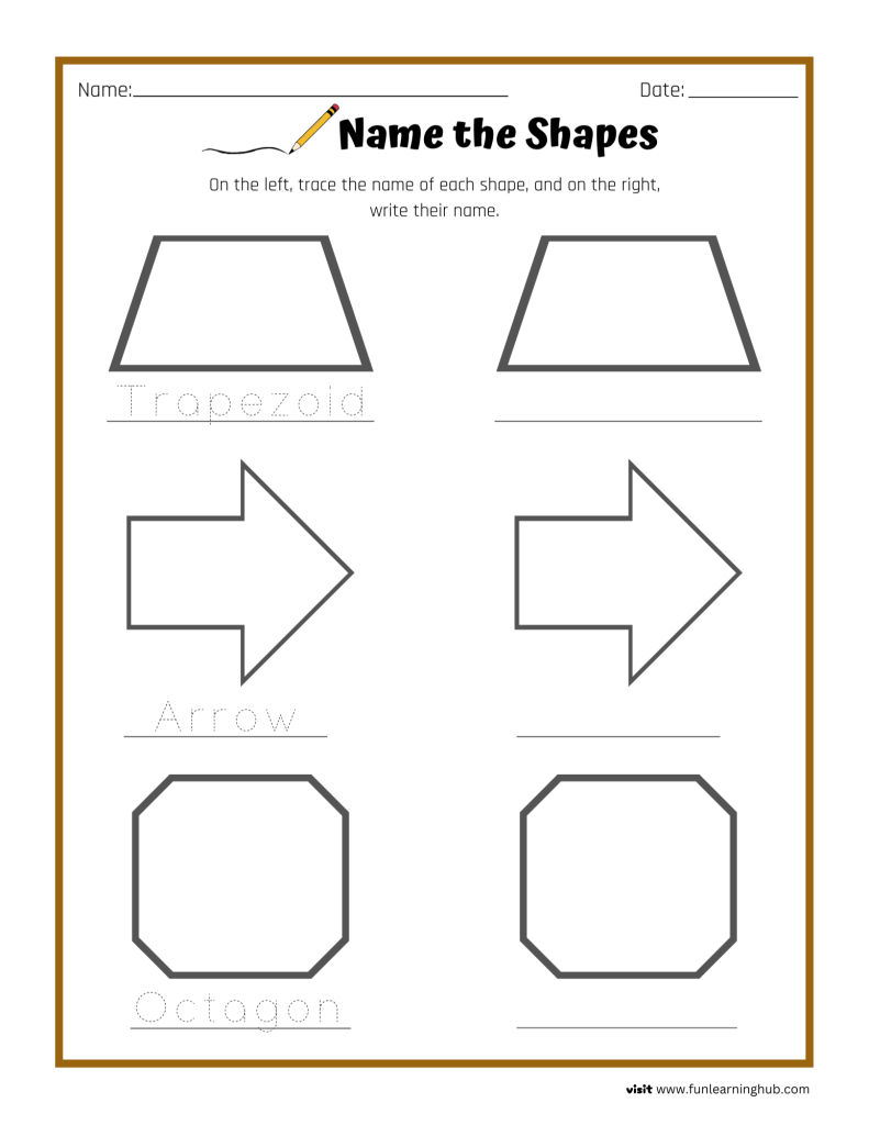 shapes tracing