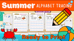 Free summer alphabet worksheets
