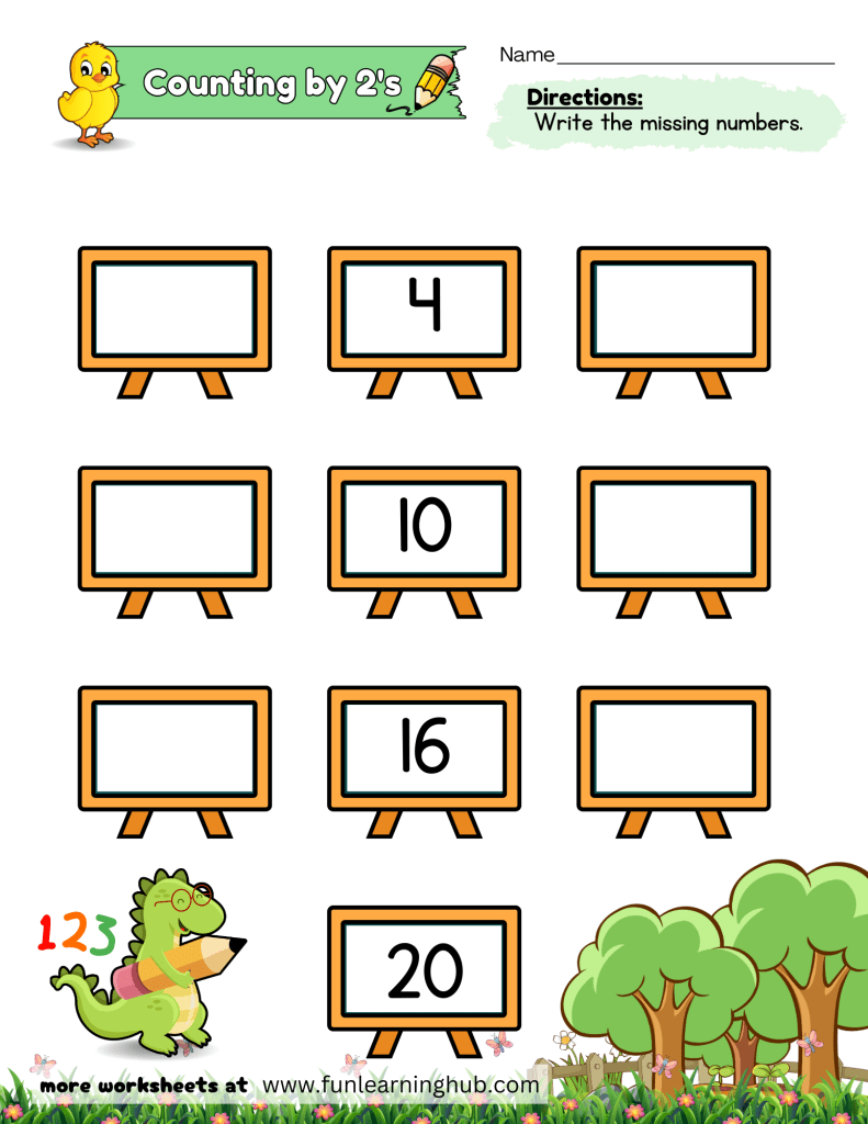 counting by 2's