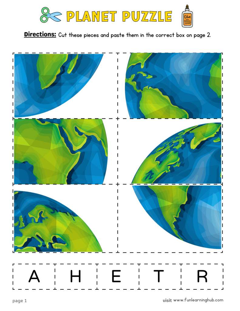 earth cut and paste