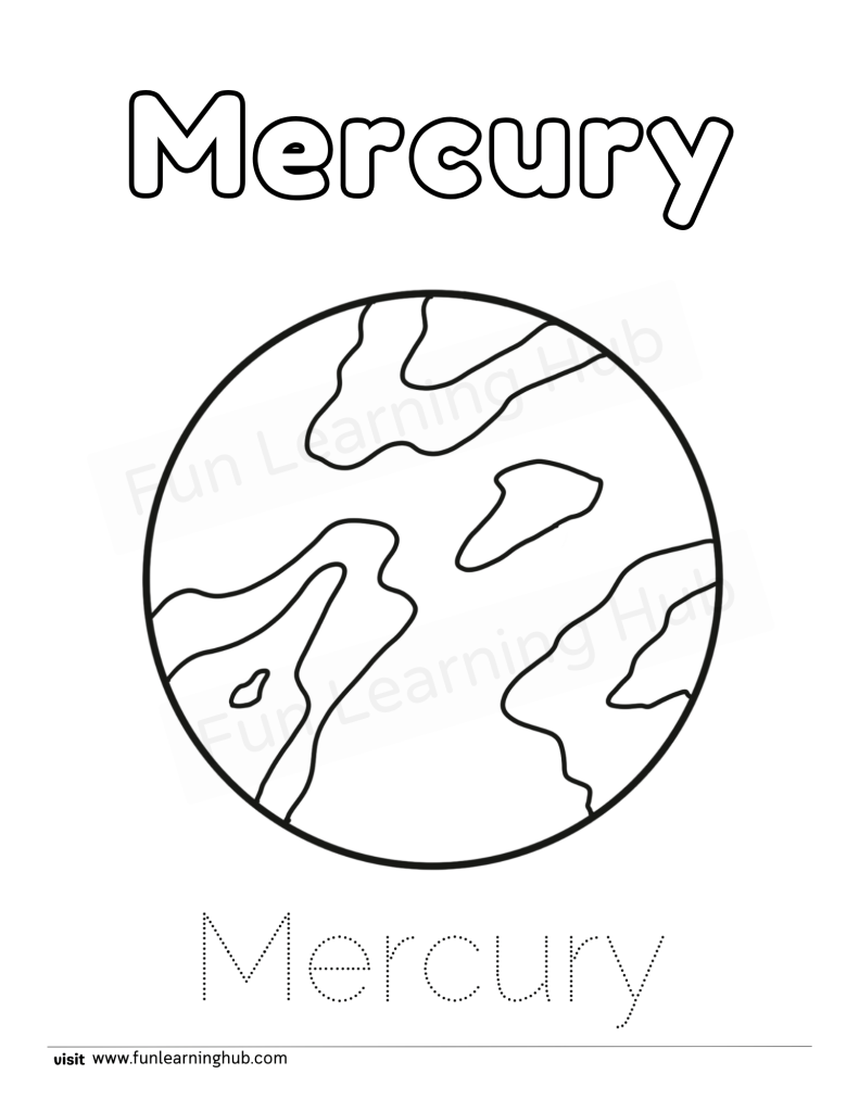 Mercury Coloring Page