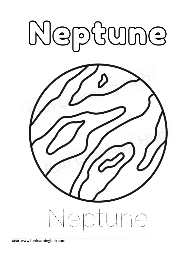 Neptune Coloring Page