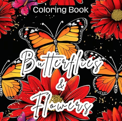 Butterflies coloring book