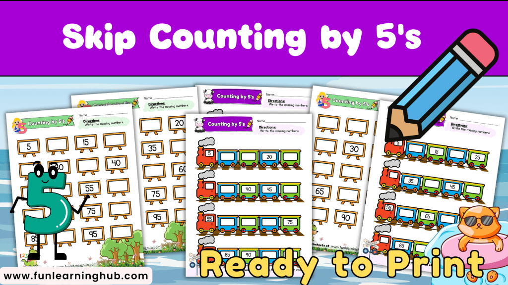 skip counting by 5s worksheets