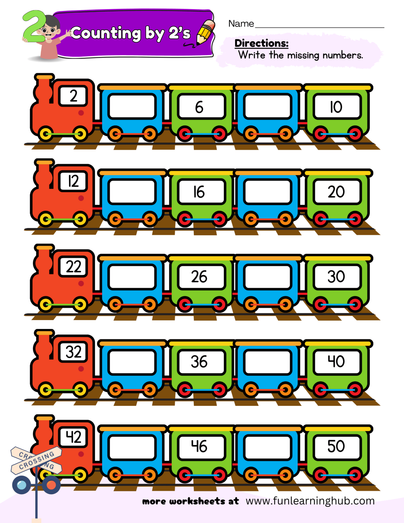 Skip Counting by 2's - Fun Learning Hub