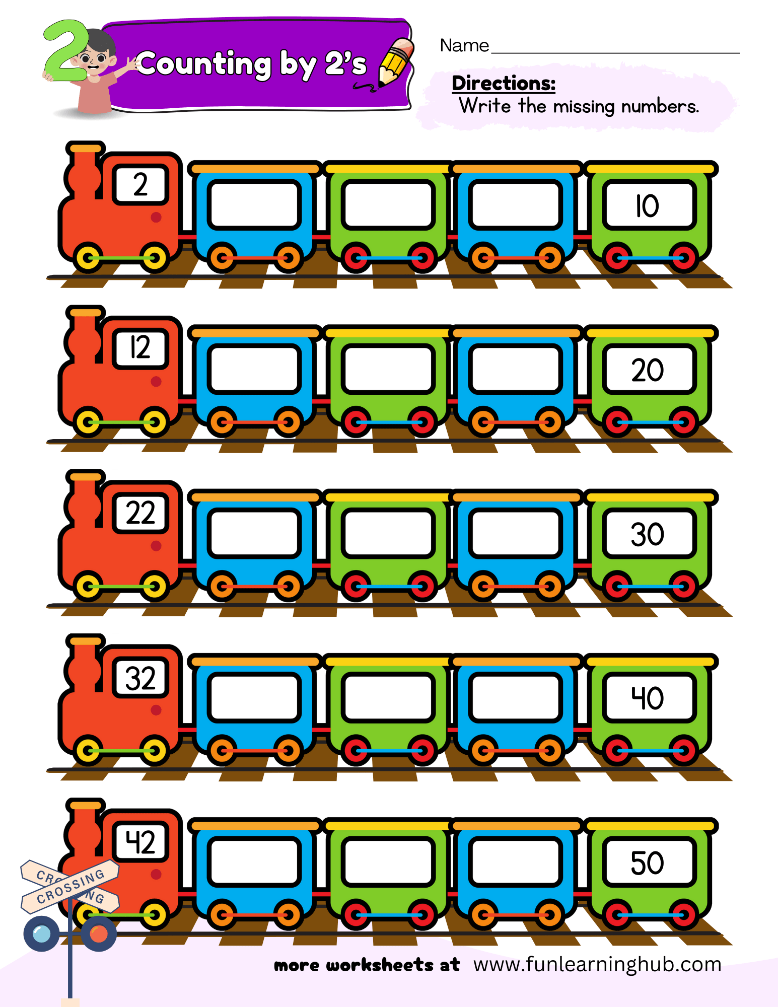 Skip Counting by 2's - Fun Learning Hub