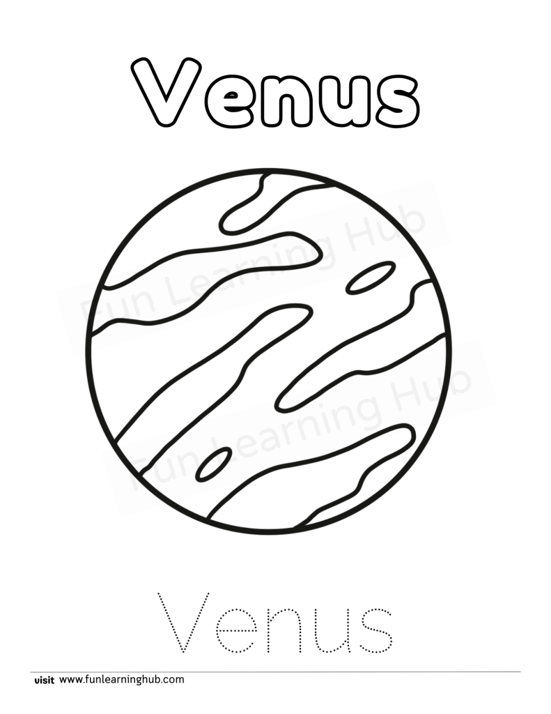 Venus Coloring Page 1