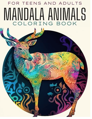 Zentangle Mandala Animals Coloring Book