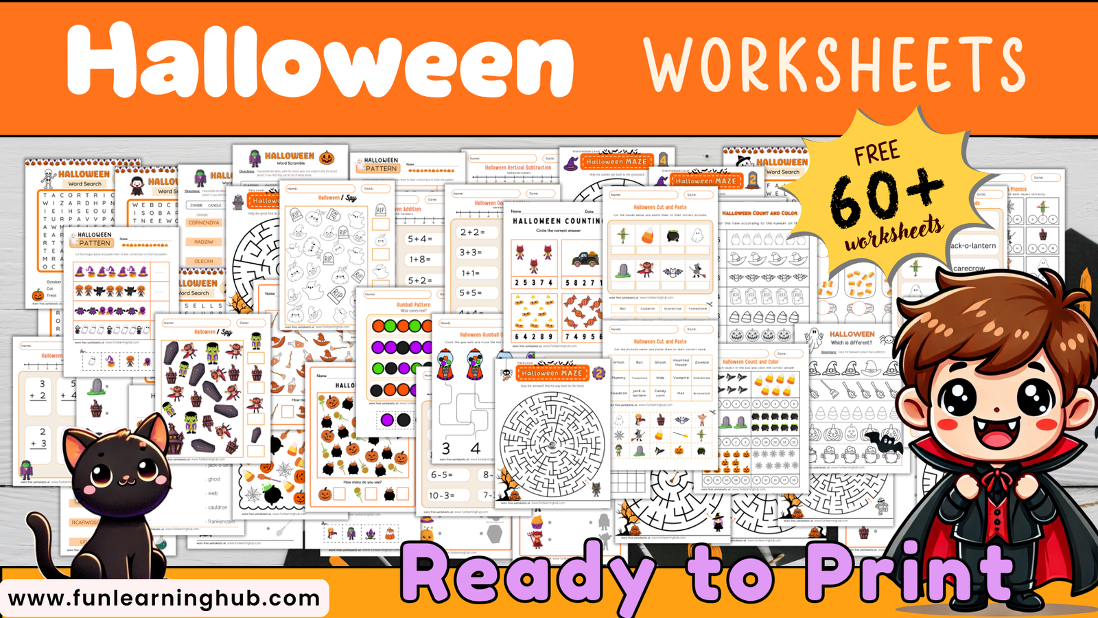 Halloween Worksheets