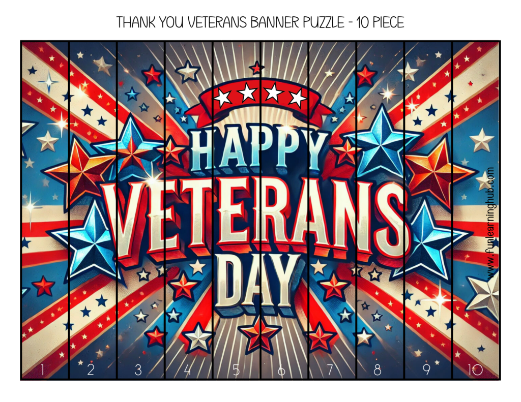 Veterans Day Printable Puzzles