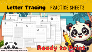 free letter tracing practice sheets