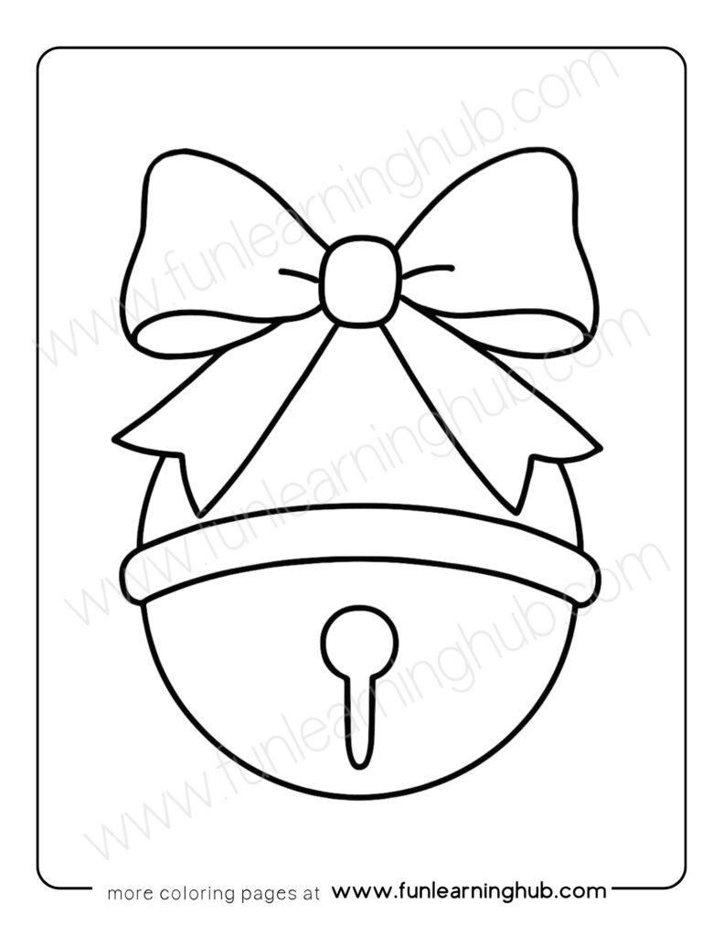 Christmas Bell Coloring Page