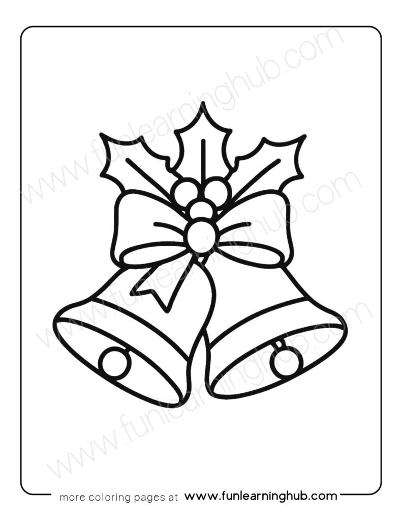Christmas Bells Coloring Page