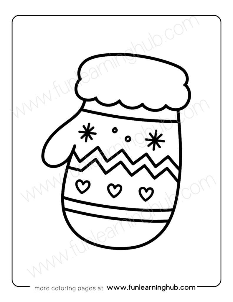 Mitten Coloring Page