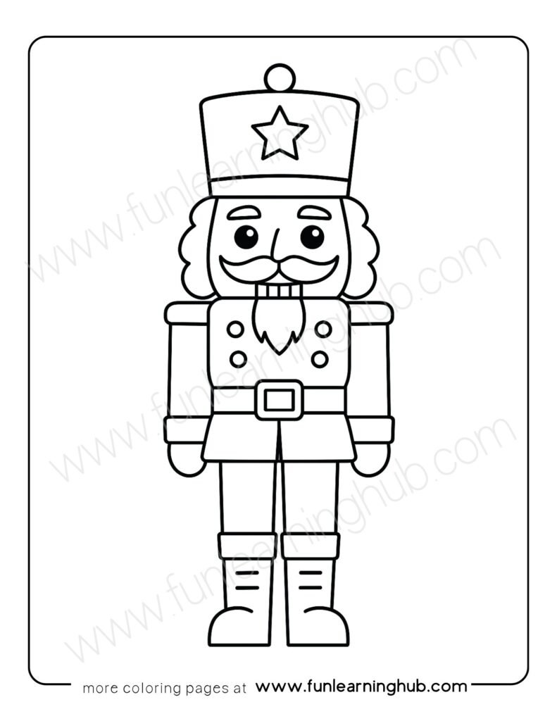 Nutcracker Soldier Coloring Page