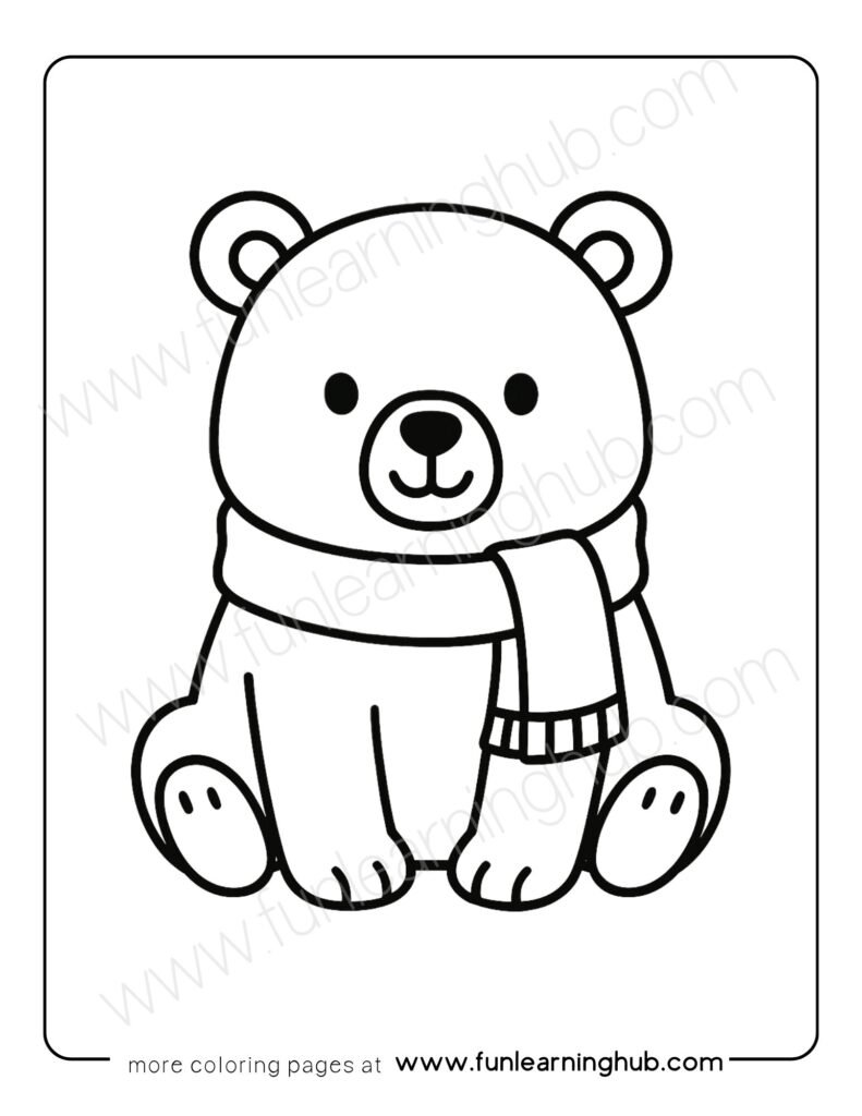 Polar Bear Coloring Page