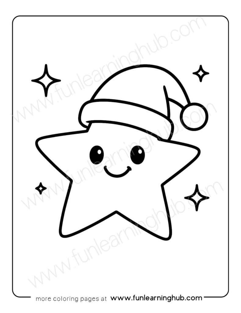 Smiling Star Coloring Page
