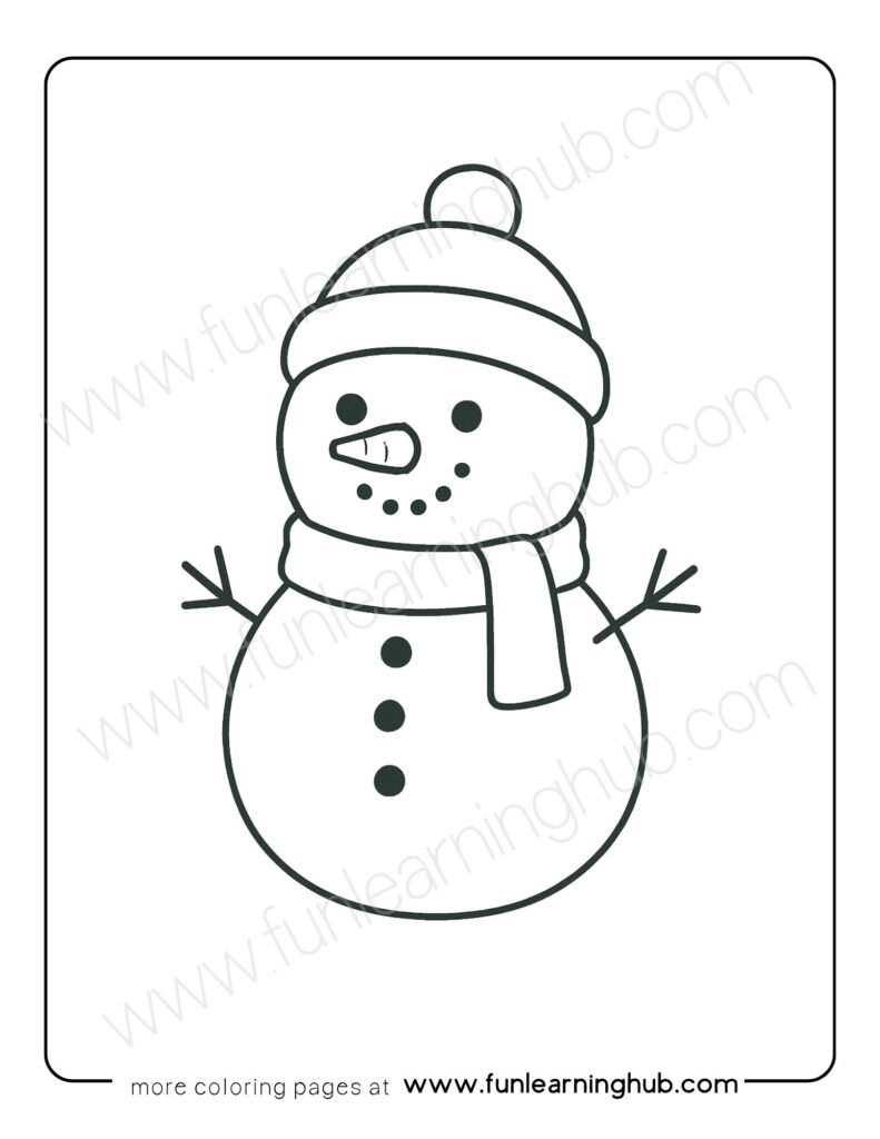 Snowman Coloring Page